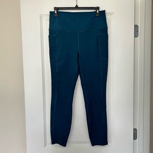 RBX Women’s 7/8 Legging with Pockets - Teal - Size L
